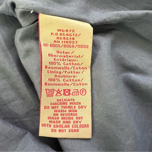 Boden Blue Embroidered Sunburst A line Pencil Skirt Size 8 - Picture 11 of 12